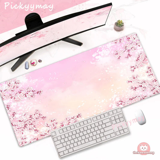 Pink Cherry Blossoms Mousepad