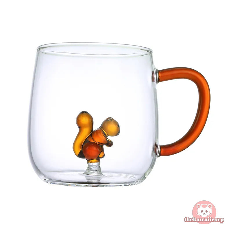 Cute 3D Animal Glass Morning Mug