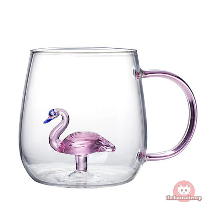 Cute 3D Animal Glass Morning Mug