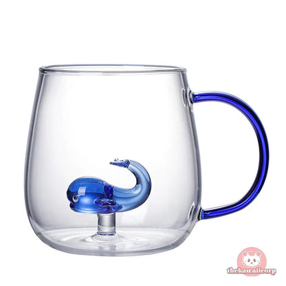 Cute 3D Animal Glass Morning Mug