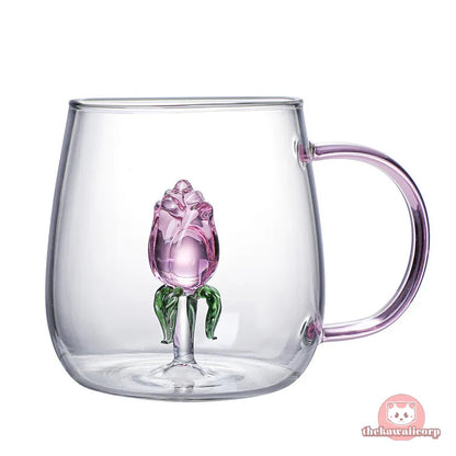 Cute 3D Animal Glass Morning Mug