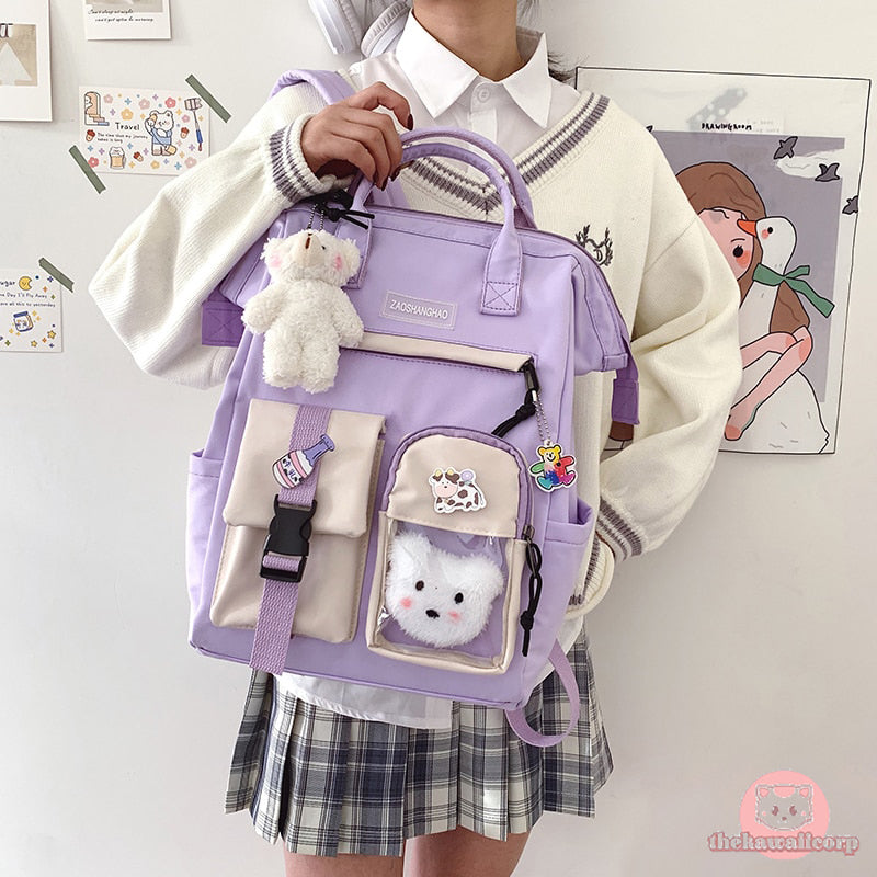 Cute Waterproof Bear Backpacks for Teenage Girls