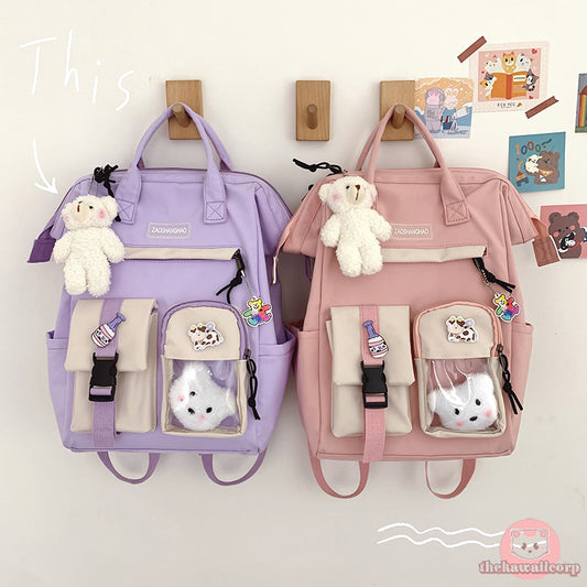 Cute Waterproof Bear Backpacks for Teenage Girls
