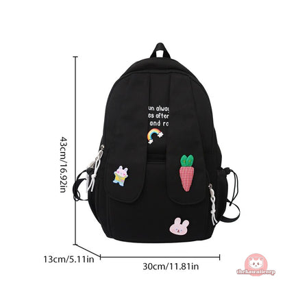 Kawaii Bunny School Bag for Girls