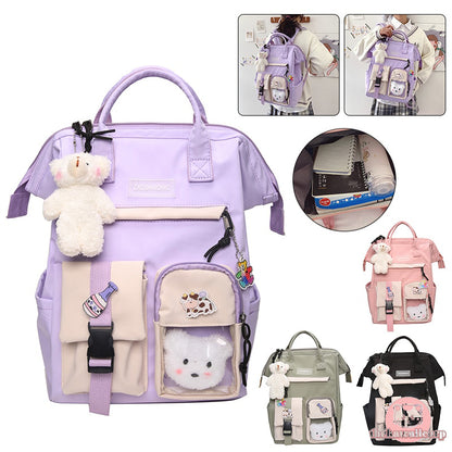 Cute Waterproof Bear Backpacks for Teenage Girls