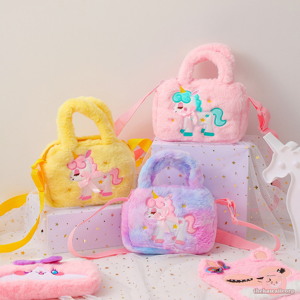 Unicorn Bag - Plush Handbag