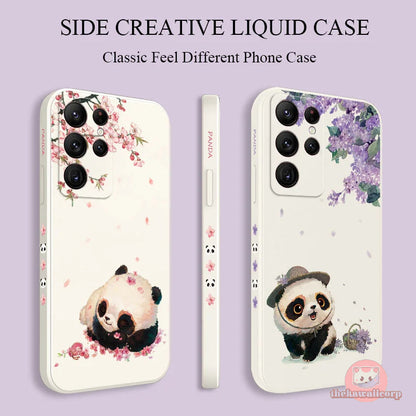 Flower Panda Phone Cases for Samsung Galaxy