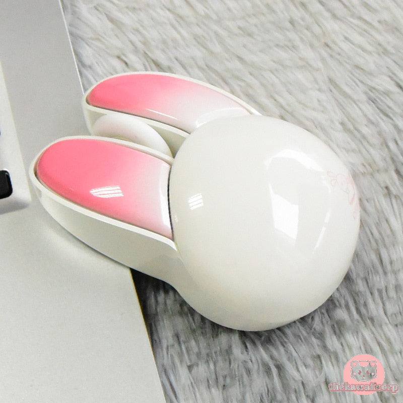 Adorable 2.4G Wireless Rabbit Mouse - Hop into Productivity with Cuteness