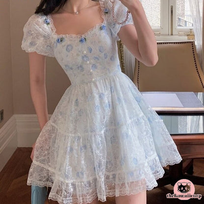 Summer Vintage Lolita Mini Dress