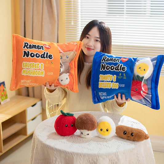 Ramen Noodle Pillow Plush Toy